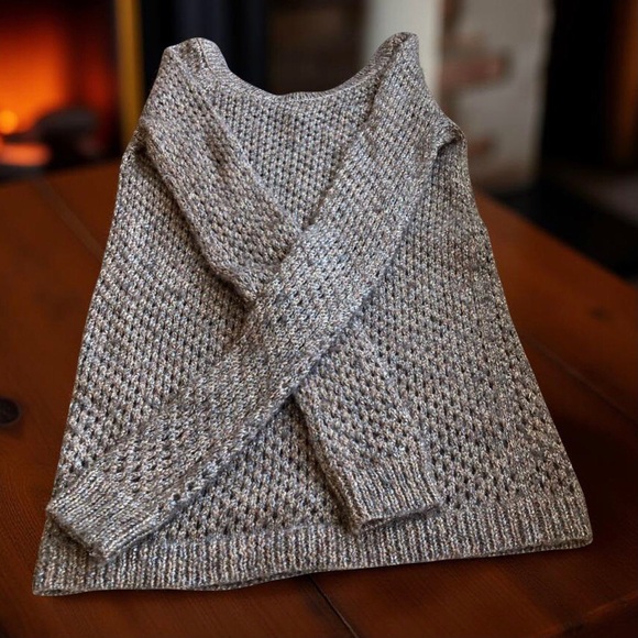 Splendid Metallic Wool-Blend Sweater | S | Holiday Sparklecore  party ready - Picture 1 of 8